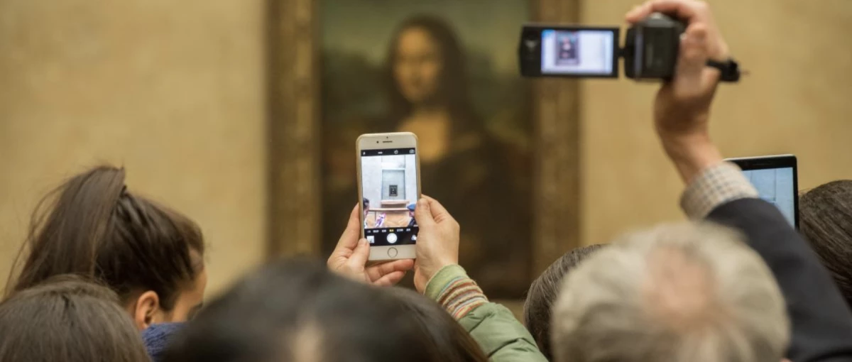 Mona Lisa in het Louvre, Parijs Mona Lisa in het Louvre, Parijs