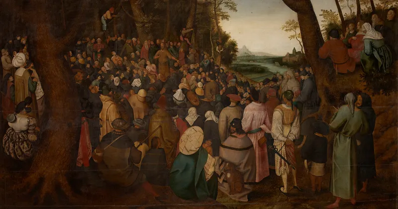 La Prédication de Jean-Baptiste de Pieter Brueghel II